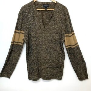 Express Sweater Men XXL ‎ Rib Knit Pull Over Long Sleeve 100% Cotton